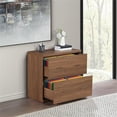 thumbnail image 3 of Scranton & Co 2-Drawer Locking Lateral File Cabinet in Majestic Walnut, 3 of 10