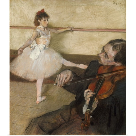 Great BIG Canvas | Rolled Edgar Degas Poster Print entitled The Dance Lesson, c. 1879