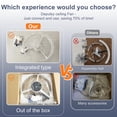 thumbnail image 3 of Ventilador de techo Depuley de 20" blanco, montaje empotrado con control remoto, 3 of 9