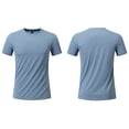 thumbnail image 5 of JFOPQVSM Men's Sports T Shirt Summer Solid Color Quick Drying Breathable Printed T Shirt, 5 of 7