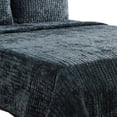 thumbnail image 4 of Lipa 96 x 108 Handmade King Size Quilt with Polyfill, Textured, Bay Green, 4 of 5