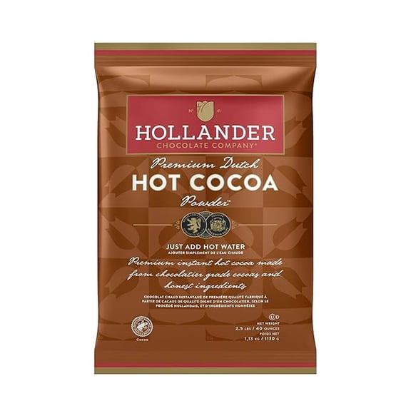 Hollander Barista Premium Dutched Hot Cocoa Powder cs 10/2.5 lb