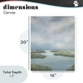 thumbnail image 3 of Hazy Marsh Land View Canvas Wall Art, design by Leah Noel Art, 3 of 8