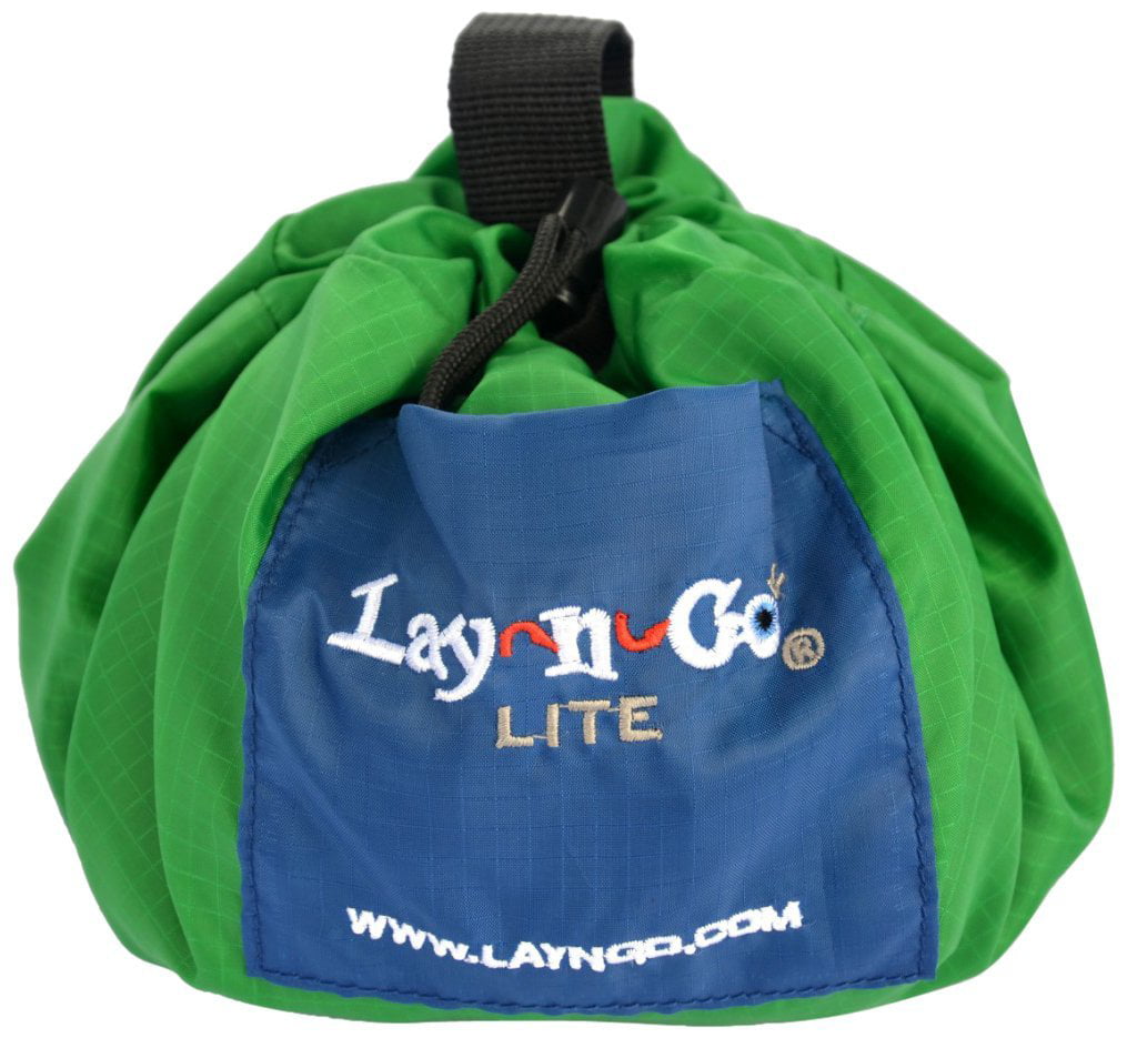 Lay-n-Go LITE ORANGE Reversible Playmat & Mobile Storage in One!18 inch diam 