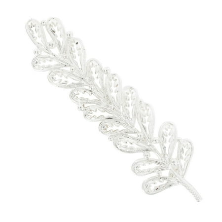 - Danecraft Brooch Pin Large Silver Tone Openwork Fern Leaf