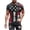 (New23)Black, variant on Men Plus Size T-Shirt Casual Summer Short Sleeve Tops Edgy Streetwear Heavy Faded Distressed Flag Graphic 4th of July Statement Piece for Trendsetters