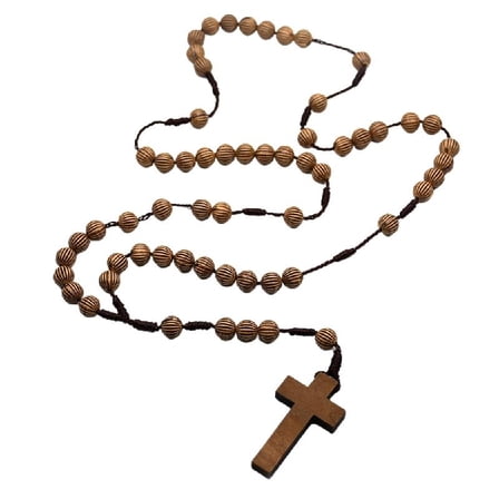 Catholic Rosary Wood Beads Mini Rosaries with Cross for Communion Party Favor