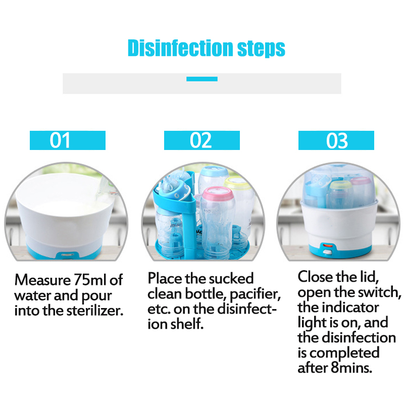 Baby Bottle Sterilizer Sterilize Baby Steam Sterilizer Steam Cooking