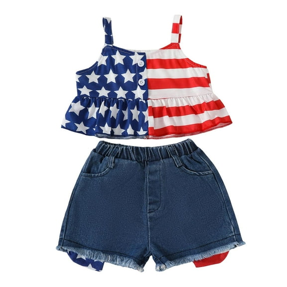 XZNPDUCQ Toddler Baby Kids Girls Print Tops Elastic Shorts Pants Pajamas Sleepwear Set Set kids For 6 12 18 24 Months 2T 3T 4T 5T Dailywear Blue，2-3 Years