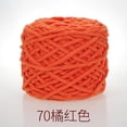 thumbnail image 1 of Nvzi Hilo de algodón para ganchillo, hilo fino para tejer a ganchillo, hilo de poliéster suave y duradero para tejer a mano y proyectos de manualidades, hilo, 2 rollos. Naranja, 1 of 4