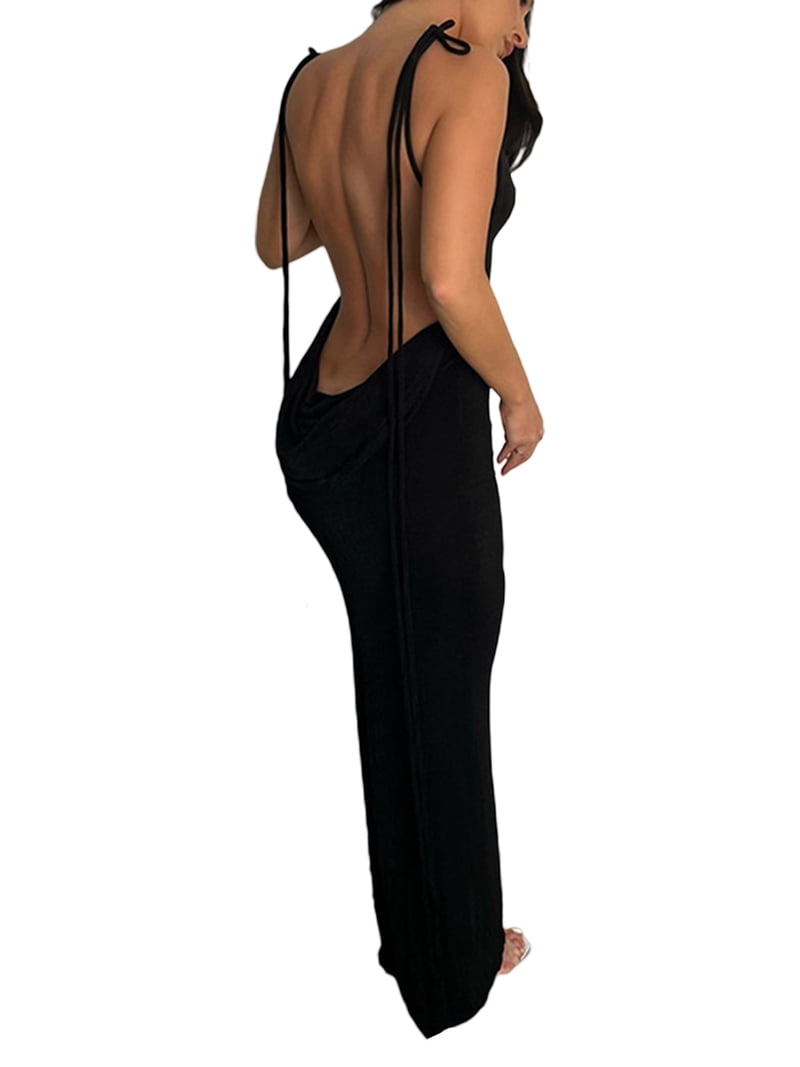 Liacowi Women Sexy Spaghetti Strap Backless Long Dress Lace up Bodycon Party Dress Strappy Backless Summer Evening Party Maxi Dress - Walmart.com Liacowi Women Sexy Spaghetti Strap Backless Long Dress Lace up Bodycon Party Dress Strappy Backless Summer Evening Party Maxi Dress - Walmart.com