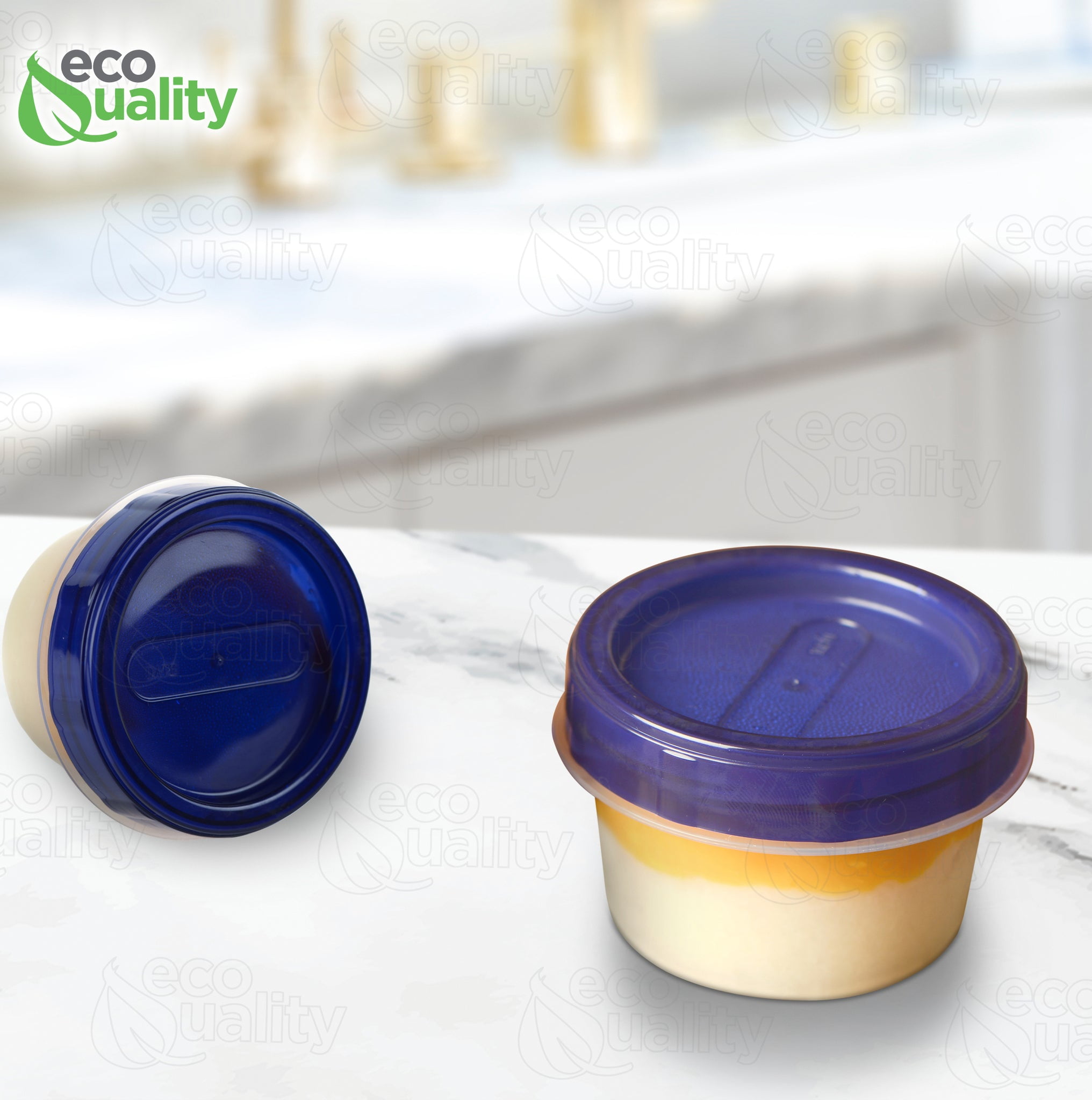 [30 PACK] 4oz Baby Food Twist Top Storage Containers - Airtight Plastic Food Storage Canisters with Twist & Seal Lids, Leak-Proof - Reusable, Stackable, BPA-Free Snack Containers