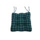 thumbnail image 1 of Bewildely Silla de forma cuadrada Almohadillas de poliéster Rejilla Cojín y cálido con lazos Respaldo antideslizante Almohada Mat Home Decoración del hogar Rejillas verde oscuro 43*42*12cm, 1 of 6
