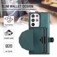 thumbnail image 2 of Jiahe Cover forSamsung Galaxy A73 5G, Wallet Case with Credit Card Holder,Shockproof Anti-drop Button Wallet PU Leather Card Slots Anti-Scratch Cover Case, green, 2 of 6