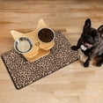 thumbnail image 3 of Cartoon Leopard Print Dog Mat - Playful Cheetah Design Feeding Pad - Multi-Layer Absorbent Core - Easy Rinse Clean for Busy Owners, 3 of 7