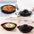 thumbnail image 4 of 1 Set Ceramic Stockpot For Cooking Multi-use Ceramic Cookware For Braising And Stewing Large Capacity Stewing Pot Noodles Ramen Pot With Lid And Tray, 4 of 8
