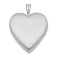 thumbnail image 3 of Sterling Silver 21mm Brushed and Polished Heart with Wings Heart Locket, 3 of 4