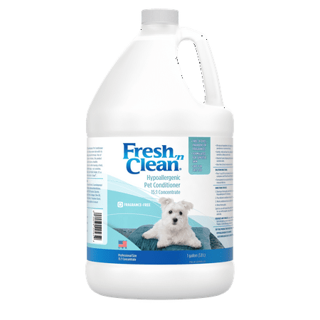 PetAg Fresh 'n Clean Hypoallergenic Pet Conditioner 15:1 Concentrate - 128 Fl Oz (1 Gallon)