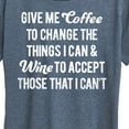 thumbnail image 3 of Instant Message - Give Me Coffee Wine - Women's Short Sleeve Graphic T-Shirt, 3 of 6