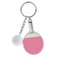 thumbnail image 2 of Tenis de murciélago Perfecl Llavero de metal plateado rosado, 2 of 7