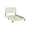 Light Beight, variant on Furinno LAVAL Twin Upholstered Bed Frame with Double-Row Nailhead Headboard and 12-Piece Wooden Slat Support, Light Grey