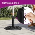 thumbnail image 3 of vidaXL Umbrella Weighted Base Patio Parasol Stand for Poles of 1.4"/1.5"/1.9", 3 of 9