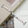 thumbnail image 6 of XIHAMA 14mm Clover & Mother-of-Pearl Watch Band for Women, Compatible with Apple Watch 38/40/41/42mm Series 1-10, Stainless Steel Metal Bracelet with Secure Clasp, 6 of 6