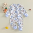 thumbnail image 2 of CAUYDY 0 3 6 9 Months 1T 2T Preemie Girls Sleepwear Newborn Long Sleeve Pjs for Boys Baby Fall Winter Clothing Infant Loungewear Sizes 3-6 Months,Blue, 2 of 9