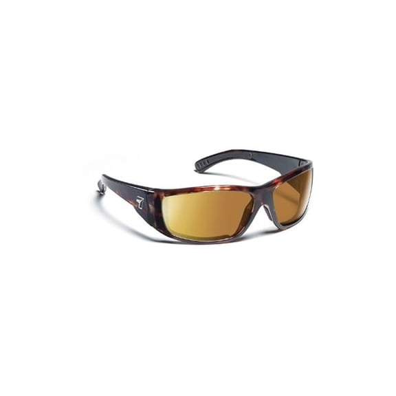 7eye 590640 Maestro Sharp View Clear Sunglasses- Dark Tortoise - Medium & Large