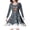 Gray, variant on Girls Spring Dress Kids Christmas Trees Deer Print Christmas Long Sleeve Party Princess Girls Party Dress Size 6-7T