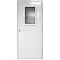24" x 68" RH Square Entry Door, Polar White