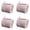 Light Pink(4 Roll), variant on ZFSBZBS 5 Yard Dusty Rose Crushed Velvet Ribbon Frayed Edge Hand Torn Fringe Ribbon for Valentine's Day Bridal Bouquets Invitations Vow Books Gift Light Pink