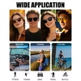 thumbnail image 3 of Joopin Polarized Clip on Sunglasses Flip up UV400 Protection Clip Rimless Sunglasses over Prescription Glasses, 3 of 10