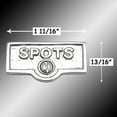 thumbnail image 2 of Switch Plate Tags SPOTS Name Signs Labels Chrome Brass Traditional Engraved Wall Light Switch Cover Labels Renovators Supply, 2 of 2