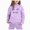Purple, variant on Zuwimk Light Blue Kids Hoodie Sweatpants Set 2PC Soft Unisex Outfit for Boys Girls 2-13Y Fall Wear(Purple,12-13 Years)