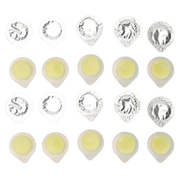 20Pcs Teeth Polish Cream Organic Teeth Cleaning Teeth Polishing Whitening Cream for Teeth Care Yellow