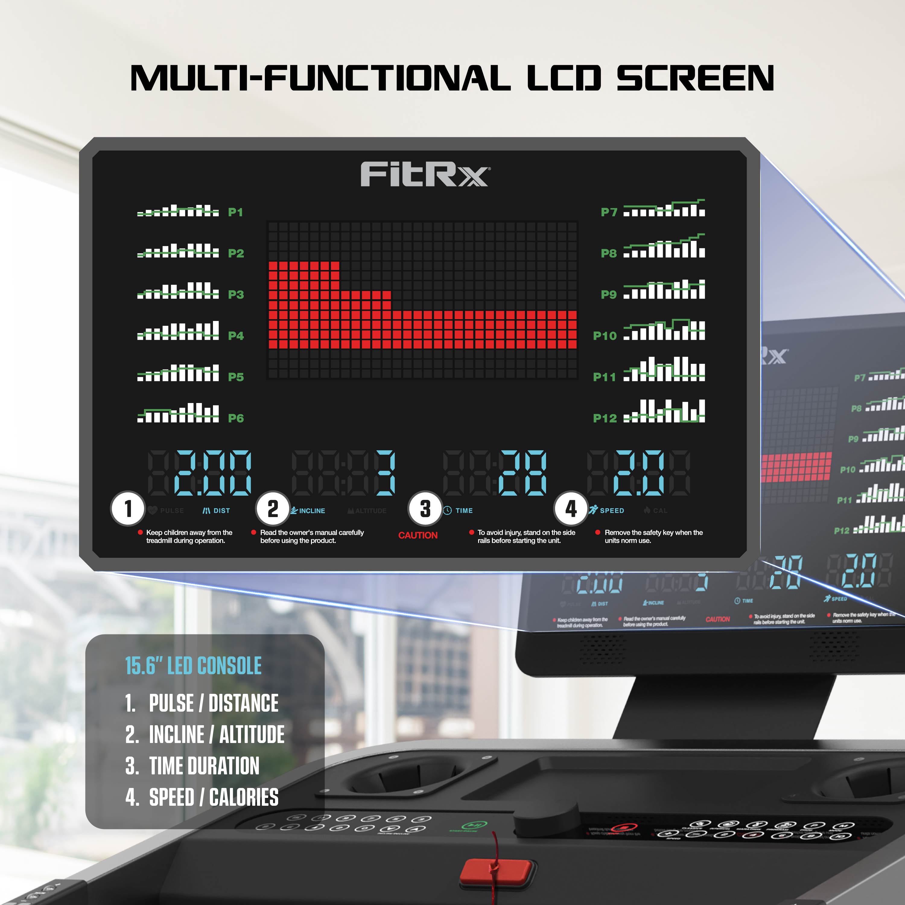 FitRx Velocity Folding Treadmill with Incline photo 6