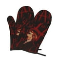 thumbnail image 2 of Death Note Oven Mitts Scald-Proof Gloves Heat Resistant Oven Gloves Perfect For Bbq, Baking, Cooking, Grilling, 2 of 9