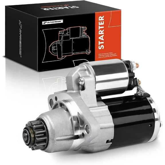 A-Premium Starter Motor Compatible with Nissan Altima 2007 2008 2009 2010 2011 2012 2013, L4 2.5L, 12V 1.7KW 13 Teeth CCW, Replace# 23300-JA00A, 23300-JA00C
