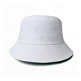 thumbnail image 5 of CoCopeanut New Women Cotton Bucket Hats Women Autumn Sunscreen Panama Hat Lady Pure Color Sunbonnet Fedoras Outdoor Fisherman Hat Beach Cap, 5 of 6