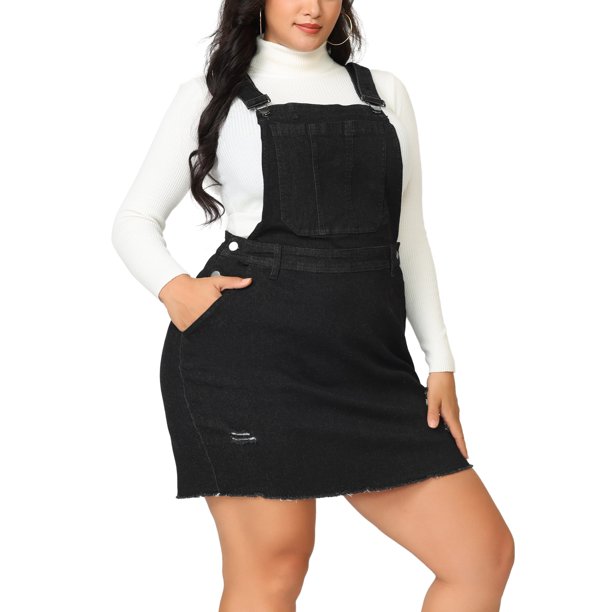 Vestido en general de talgrande pamujer Falcon tirantes rasgados Bolsillos Vestidos en general Negro L