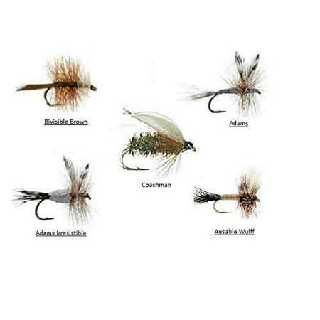 Fly Fishing Assortment - Bead Head Wooly Bugger - 36 Flies for Trout and Other Freshwater Fish - 5 Color Variety of Black, White, Brown, Olive, and Pink Plus (Best Fly Fishing Flies For Trout)