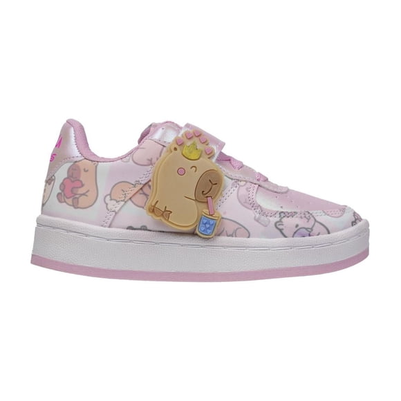 Tenis Niña Val Street Casual Ajustables Confort rosa 18.5