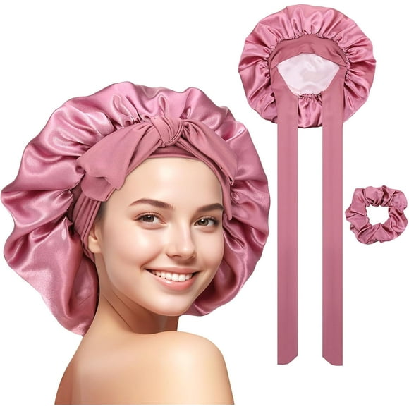 Bonnet en Soie pour Femmes, Bonnet pour Cheveux en Satin pour Dormir Bonnet pour Femmes Bonnet de Sommeil en Soie Bonnet pour Cheveux en Soie pour Dormir