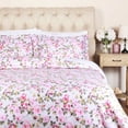 thumbnail image 3 of Superior Cotton Duvet Cover Set With Pillow Shams Vintage Floral, White, King/Cal King, 3 of 6