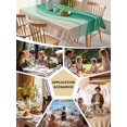 thumbnail image 5 of Geometric Green Table Cloth, Ocean Wave Stripes Modern Abstract Beach Waterproof Tablecloth for Rectangle Tables, Reusable Washable Fabric Table Cover for Restaurant Kitchen Dining Tables 54"x108", 5 of 6