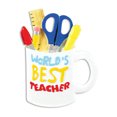 thumbnail image 5 of Ornaments by Elves Personalized World's Best Teacher Mug Christmas Tree Ornaments 2024 .25lbs, 5 of 10