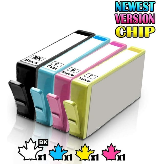 4 Inkfirst® Compatible Ink Cartridges Replacement for HP 564 XL 564XL High Yield Deskjet 3070A 3520 3521 3522 Officejet 4610