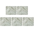 thumbnail image 1 of ZheElen 3D Anti - Tile Sticker Wall - Adhesive Pasting Bathroom Tiles Sticker Easy High - Resistant Tile Sticker 11.4x9 Grey green (5pcs), 1 of 6