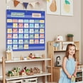 thumbnail image 2 of Classroom Monthly Calendar Pocket Chart for 2.75 * 2.75 Cards,Homeschool Supplies and Classroom Must Haves! Only Chart(Blue), 2 of 7